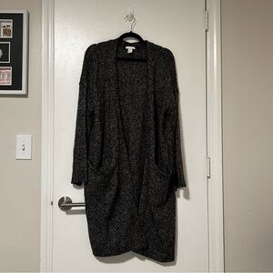 Cozy Open-Front Long Cardigan Sweater